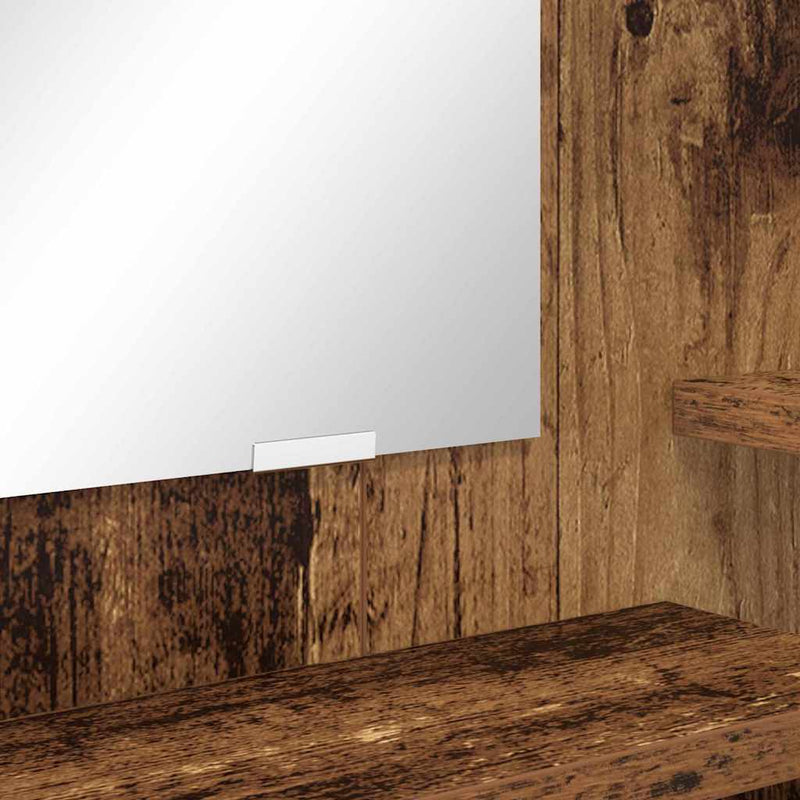 vidaXL Hálószobai Öltözködő Asztalok Öreg fa 80 x 39,6 x 135 cm