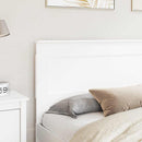 vidaXL Fejtámla fejtámlával Fehér 200 cm Faanyag