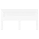 vidaXL Fejtámla fejtámlával Fehér 200 cm Faanyag