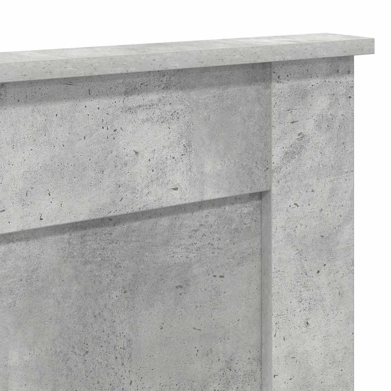 vidaXL Fejtámla fejtámlával Beton Szürke 200 cm Faanyag