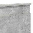 vidaXL Fejtámla fejtámlával Beton Szürke 200 cm Faanyag