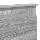 vidaXL Fejtámla fejtámlával Szürke Sonoma 200 cm Faanyag