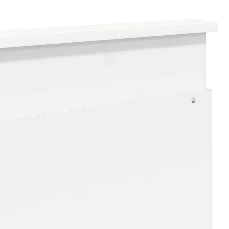 vidaXL Fejtámla fejtámlával Fehér 180 cm Faanyag