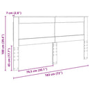 vidaXL Fejtámla fejtámlával Beton Szürke 180 cm Faanyag