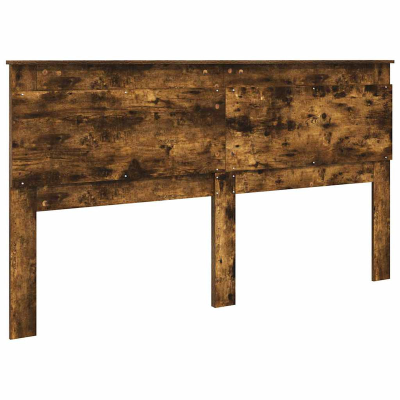 vidaXL Fejtámla fejtámlával Füstölt tölgy 180 cm Faanyag