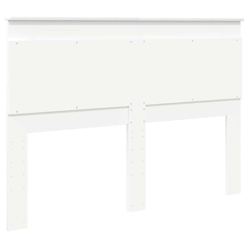 vidaXL Fejtámla fejtámlával Fehér 160 cm Faanyag