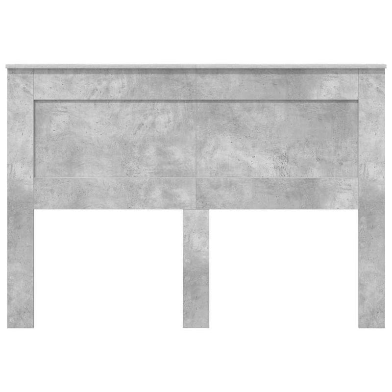 vidaXL Fejtámla fejtámlával Beton Szürke 150 cm Faanyag