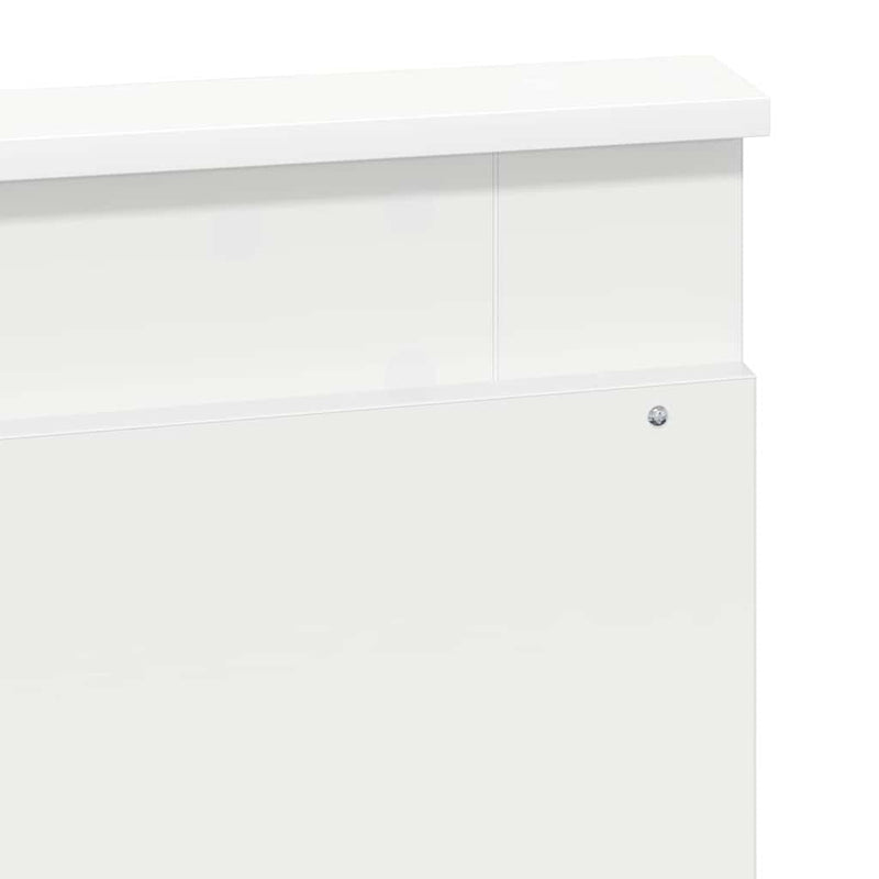 vidaXL Fejtámla fejtámlával Fekete tölgy 140 cm Faanyag