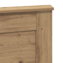 vidaXL Fejtámla fejtámlával Artisan tölgy 140 cm Faanyag