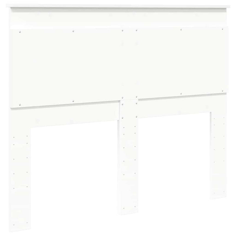 vidaXL Fejtámla fejtámlával Fehér 135 cm Faanyag