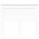 vidaXL Fejtámla fejtámlával Fehér 135 cm Faanyag