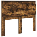 vidaXL Fejtámla fejtámlával Füstölt tölgy 135 cm Faanyag