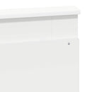 vidaXL Fejtámla fejtámlával Fehér 120 cm Faanyag