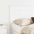 vidaXL Fejtámla fejtámlával Fehér 120 cm Faanyag