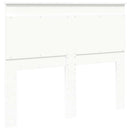 vidaXL Fejtámla fejtámlával Fehér 120 cm Faanyag