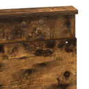 vidaXL Fejtámla fejtámlával Füstölt tölgy 120 cm Faanyag