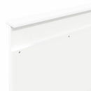 vidaXL Fejtámla fejtámlával Fehér 90 cm Faanyag