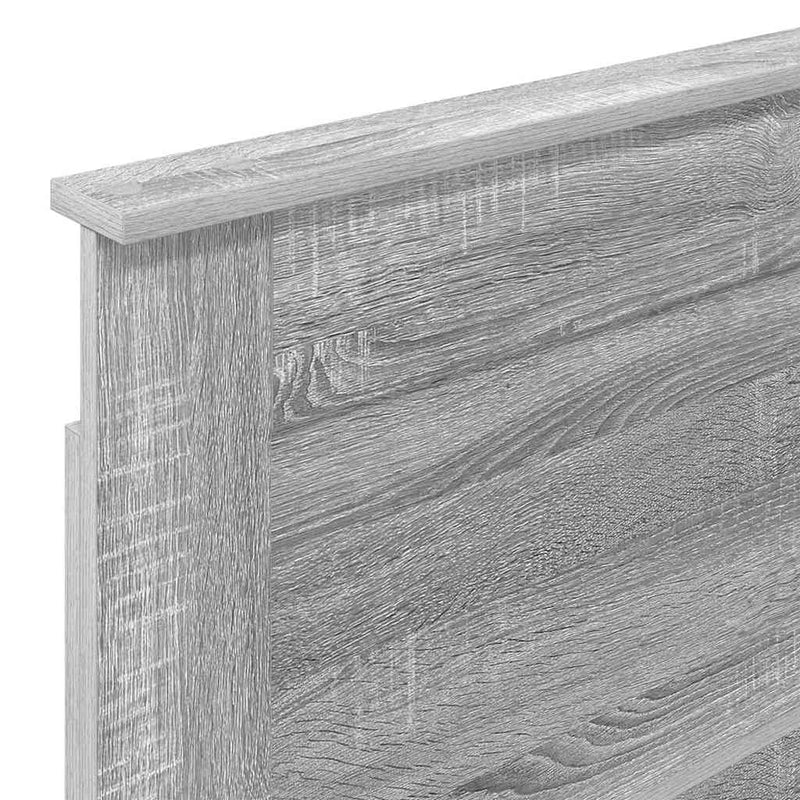 vidaXL Fejtámla fejtámlával Szürke Sonoma 90 cm Faanyag