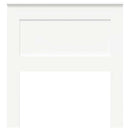 vidaXL Fejtámla fejtámlával Fehér 75 cm Faanyag