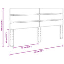 vidaXL Fejtámla Szürke Sonoma Szerelt Fa