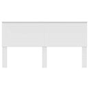 vidaXL Fejtámla fejtámlával Fehér 200 cm Faanyag