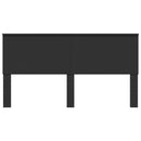 vidaXL Fejtámla fejtámlával Fekete tölgy 200 cm Faanyag