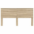 vidaXL Fejtámla fejtámlával Sonoma tölgy 200 cm Faanyag