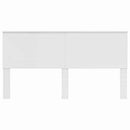 vidaXL Fejtámla fejtámlával Fényes Fehér 200 cm Faanyag