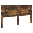 vidaXL Fejtámla fejtámlával Füstölt tölgy 200 cm Faanyag