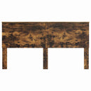 vidaXL Fejtámla fejtámlával Füstölt tölgy 200 cm Faanyag