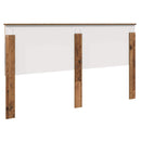 vidaXL Fejtámla fejtámlával Öreg fa 200 cm Faanyag