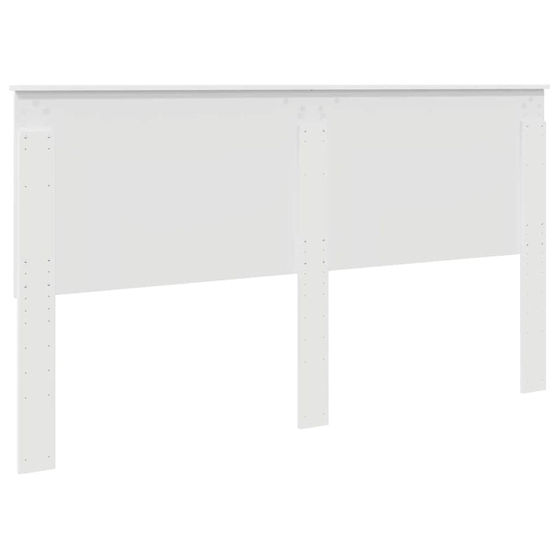 vidaXL Fejtámla fejtámlával Fehér 180 cm Faanyag