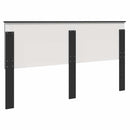 vidaXL Fejtámla fejtámlával Fekete tölgy 180 cm Faanyag