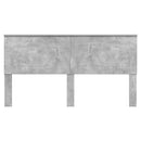 vidaXL Fejtámla fejtámlával Beton Szürke 180 cm Faanyag