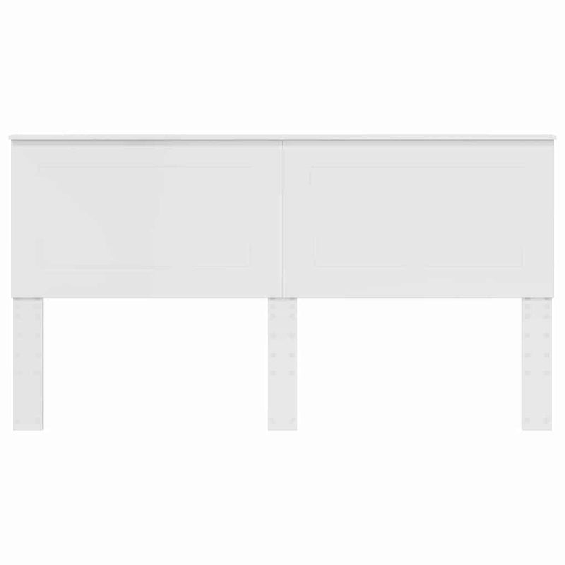 vidaXL Fejtámla fejtámlával Fényes Fehér 180 cm Faanyag