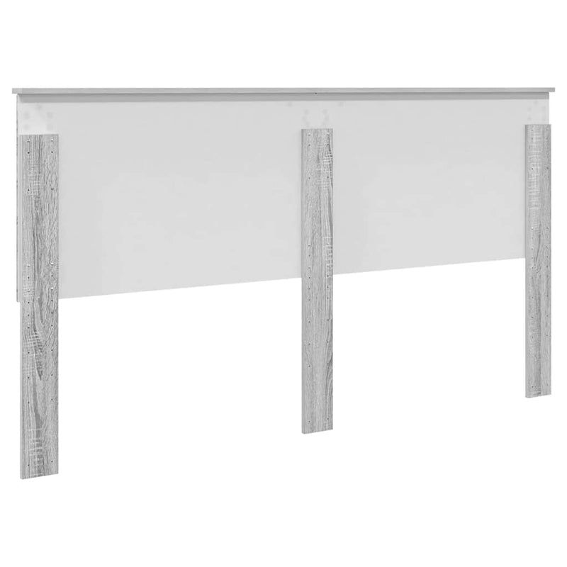 vidaXL Fejtámla fejtámlával Szürke Sonoma 180 cm Faanyag