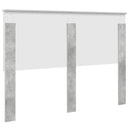 vidaXL Fejtámla fejtámlával Beton Szürke 160 cm Faanyag