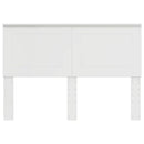 vidaXL Fejtámla fejtámlával Fényes Fehér 160 cm Faanyag