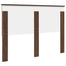 vidaXL Fejtámla fejtámlával Barna Tölgy 150 cm Faanyag