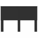 vidaXL Fejtámla fejtámlával Fekete tölgy 140 cm Faanyag