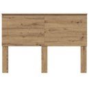 vidaXL Fejtámla fejtámlával Artisan tölgy 140 cm Faanyag