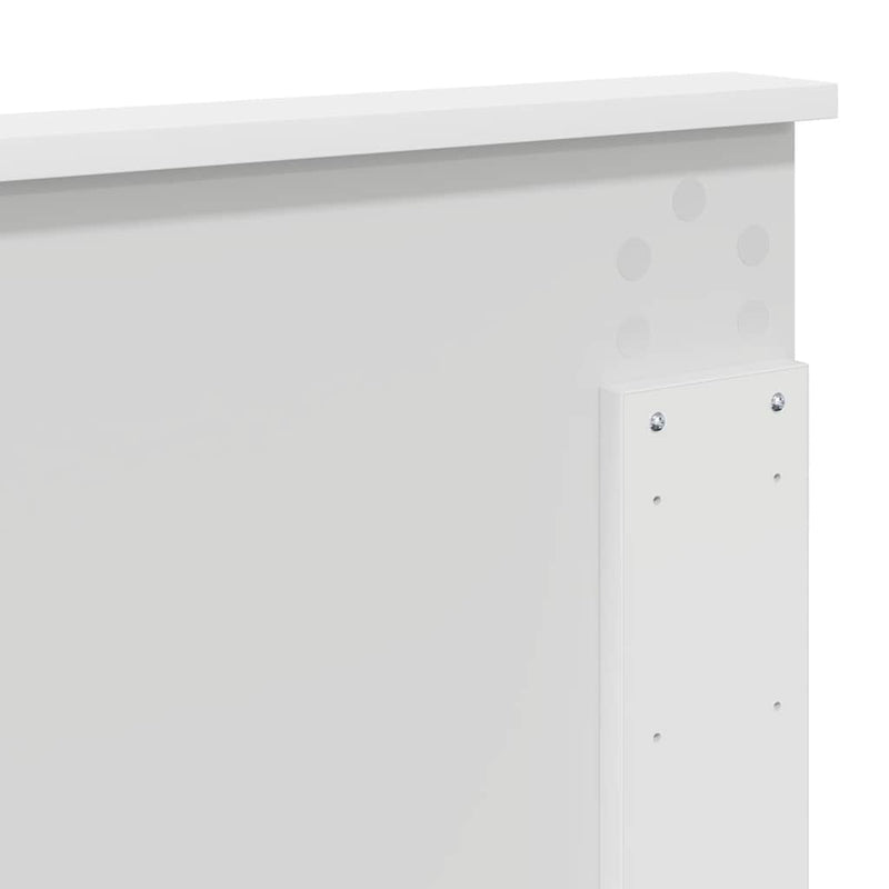 vidaXL Fejtámla fejtámlával Fehér 120 cm Faanyag