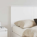 vidaXL Fejtámla fejtámlával Fehér 120 cm Faanyag