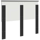 vidaXL Fejtámla fejtámlával Fekete tölgy 120 cm Faanyag