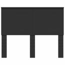 vidaXL Fejtámla fejtámlával Fekete tölgy 120 cm Faanyag
