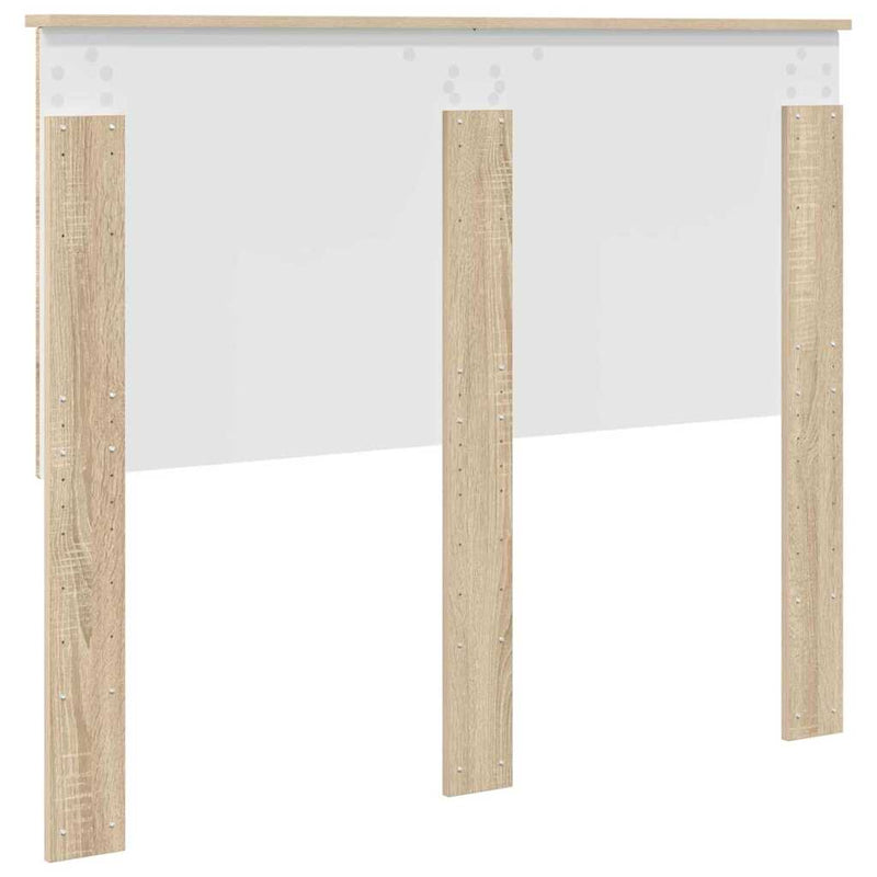 vidaXL Fejtámla fejtámlával Sonoma tölgy 120 cm Faanyag