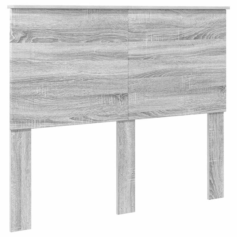 vidaXL Fejtámla fejtámlával Szürke Sonoma 120 cm Faanyag