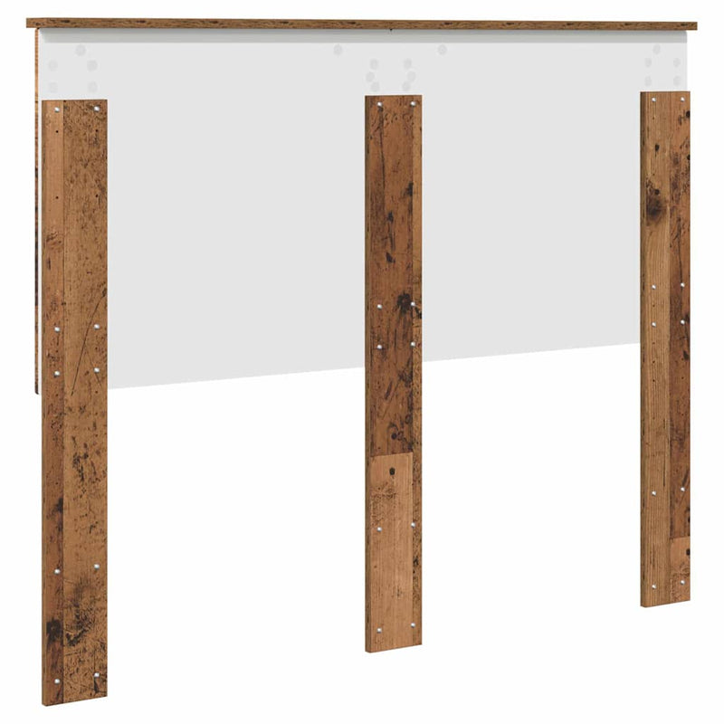 vidaXL Fejtámla fejtámlával Öreg fa 120 cm Faanyag