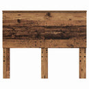 vidaXL Fejtámla fejtámlával Öreg fa 120 cm Faanyag