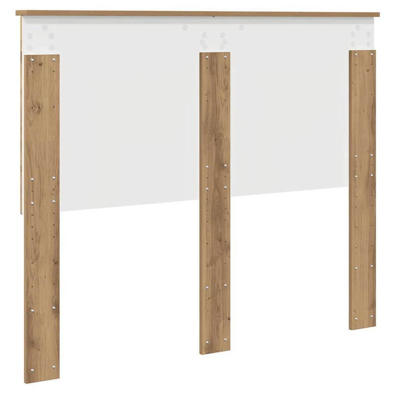 vidaXL Fejtámla fejtámlával Artisan tölgy 120 cm Faanyag